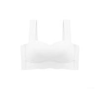 Gentle on the Skin Soutien-gorge de sport sans couture pour femme conçu sans anneaux en acier, idéal pour une utilisation toute la journée (32/70AB blanc)