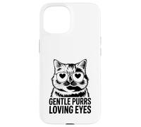 Gentle Purrs Loving Eyes Cat Lover Cat Lover Feline Pet Meow Love Cats Coque pour iPhone 15