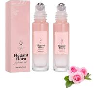 Gentle Rose - Huile de parfum pour le corps | Parfum Rose Roll-on, Extrait végétal, Sillage longue durée, Application poignet et cou, Idéal pour mariages, soirées et usage quotidien
