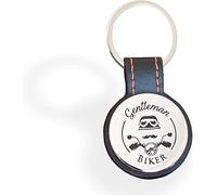 Gentleman Biker Porte-Clés Motard Moto Simili Cuir Noir