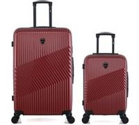 gentleman farmer - lot de 2 - valises grand format et cabine peter - bordeaux bordeaux G