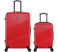 gentleman farmer - lot de 2 - valises grand format et cabine peter - rouge rouge G