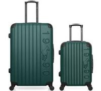 gentleman farmer - lot de 2 - valises grand format et cabine porter - vert fonce vert fonce G