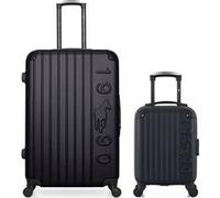 gentleman farmer - lot de 2 - valises grand format et cabine xxs porter - noir noir G