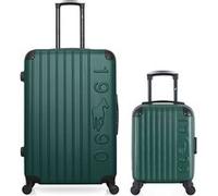 gentleman farmer - lot de 2 - valises grand format et cabine xxs porter - vert fonce vert fonce G