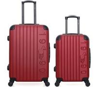 gentleman farmer - lot de 2 - valises weekend et cabine porter - bordeaux bordeaux G