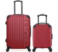 gentleman farmer - lot de 2 - valises weekend et cabine xxs porter - bordeaux bordeaux G