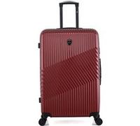 - valise grand format abs/pc peter 4 roues 75 cm - bordeaux