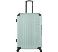 - valise grand format abs porter 4 roues 75 cm - vert eau