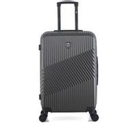 gentleman farmer - valise weekend abs/pc peter 4 roues 65 cm - gris fonce gris fonce