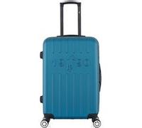gentleman farmer - valise weekend archie 65 cm 4 roues - bleu paon bleu paon