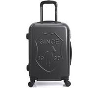 gentleman farmer - valise weekend darcy 65 cm 4 roues - gris fonce gris fonce G