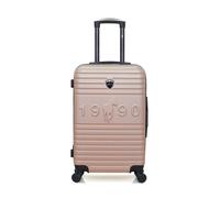 gentleman farmer - valise weekend abs fred-a 4 roues 60 cm - rose dore rose dore