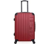 gentleman farmer - valise weekend abs porter 4 roues 65 cm - bordeaux bordeaux