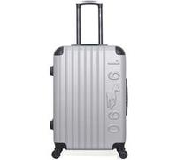 gentleman farmer - valise weekend abs porter 4 roues 65 cm - gris gris