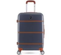 gentleman farmer - valise weekend walter 65 cm 4 roues - gris fonce gris fonce