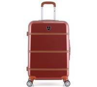 gentleman farmer - valise weekend walter 65 cm 4 roues - rouge fonce rouge fonce