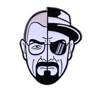 Gentleman Mörder Pins BR BA Respins pour sac à dos et jeans - Broche en émail Breaking Bad Mode, Normale, Métal non précieux
