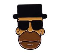 Gentleman Mörder Pins BR BA Respins pour sac à dos et jeans - Broche en émail Breaking Bad Mode, Normale, Métal non précieux