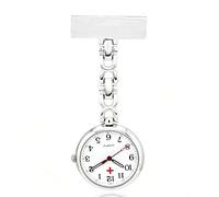 Gentleman Montre De Poche, Montre De Poche, Mode Médecin Infirmière Montre À Quartz en Acier Inoxydable Épaissie Chaîne Broche Montre De Poche Normalwhite