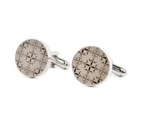 Gentleman Retro Star Pattern Boutons de manchette pour hommes Costume d’affaires Chemise Bouton de manchette banquet Accessoire Texture exquise Boucle de poignet