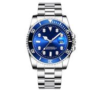 Gentleman's Watch | Sangle en acier Watch analogique imperméable pour les hommes | 32 mm de bracelet commercial facile à lire - Accessoire de mode classique pour les épreuves quotidiennes, les bureaux