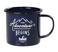 Gentlemen's Hardware Adventure GEN082 Tasse à café en émail Bleu 325 ml