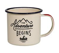 Gentlemen's Hardware Adventure Tasse à café en émail Blanc 325 ML