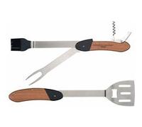 gentlemen's hardware multiutensile in legno e titanio - bbq