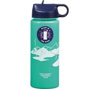 Gentlemen's Hardware Bouteilles d'eau portables phosphorescentes en plastique sans BPA, 700 ml, vert/blanc/bleu