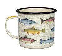 Gentlemen's Hardware Mug de camping en émail résistant aux chocs, 500 ml, motif poisson, 500 ml