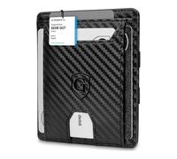 GenTo® FLAPLET II - Portefeuille avec et sans Compartiment à pièces - Protection RFID NFC certifiée - Magic Wallet - Portefeuille Magique - Boîte-Cadeau Incluse - Smart Wallet - Hommes et Femmes