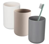 Gentpovth 3 Pièces 300ML Porte Brosse à Dents, Plastique de qualité Alimentaire, Portebrosse à Dents pour la Brosse à Dents et la pâte Dentifrice, Style Simple, pour Accessoires de Salle, Voyage