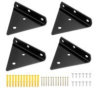 Gentpovth 4PCS Supports d'étagère Triangle Invisible Supports à Tablettes Flottant Équerre Étagère Murale en Fer avec Vis,Equerre Etagere Murale Métal pour étagère pour Déco Salon,Chambre