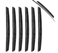 Gentpovth 6 Pièces Protecteur de Bord de Porte de Voiture, Noir Protection de en PVC, Voiture protecteurs de Porte Joint, Protecteur de Bord de Porte de Voiture, Universel Accessoires de Véhicule