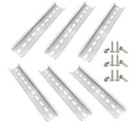 Gentpovth 6 Pièces Rail en Aluminium, Aluminium U-Groove, Rail 35 mm,pour Installation des Équipements Électriques Modulaires Electrique Disjoncteur,7.5 mm de haut, long 200 mm