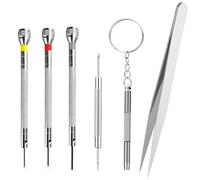 Gentpovth Kit Reparation Montre, kit Tournevis de précision, Petit Tournevis Precision, pour la réparation de précision de Montres, Lunettes, Bijoux et pièces de téléphones Portables