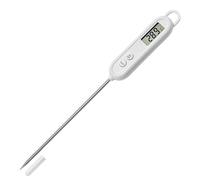 Gentpovth Thermomètre Cuisine, Thermomètre À Viande, Thermomètre Numérique Digital avec Sonde Longue, Thermomètre Alimentaire, Thermomètre Cuisson avec Écran LCD °F/°C Bouton,pour Barbecue,Patisserie