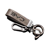 GENTRE Auto Porte-clé pour BYD ATTO 3 Yuan Qin Han Tang Plus DM-i,Porte-clés de Remplacement pour Voiture avec Logo, Porte-clés pour Homme et Femme,A/Grey-A/OneSize