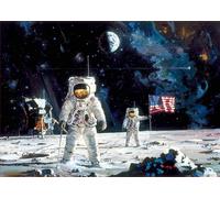 Genuine 1000 First Men On The Moon, Robert Mccall