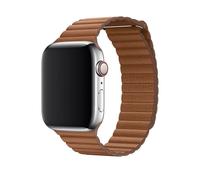 Genuine Apple 42Mm/44Mm/45Mm Cuir Boucle Bracelet Montre Medium Saddle Brown