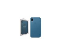 Genuine Apple iPhone XS Max Leather Wallet Folio Flip Case Cover Cornflower Blue