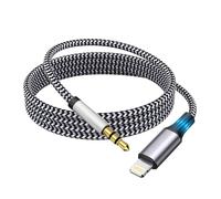 Genuine Apple MFi Certified Aux Cord for iPhone,Lightning to 3.5mm Jack Audio Cable,Webcam