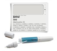 Genuine Colors Stylo de Retouche ALPINWEISS III 300 pour BMW Blanc CABRIO 3-SERIES 5-SERIES 7-SERIES SERIE 3 5 7 M3 X5 M5 M-SERIES 6-SERIES 8-SERIES 1-SERIES M6 E-SERIES 6 M4 Z-SERIES Z4 X3 X6 3ER LI