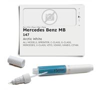 Genuine Colors Stylo de Retouche ARCTIC WHITE 147 pour Mercedes Benz MB Blanc SPRINTER C-CLASS G-CLASS V-CLASS VITO VIANO VANEO CITAN