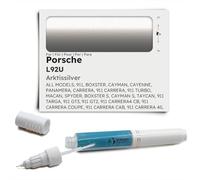 Genuine Colors Stylo de Retouche ARKTISSILVER L92U pour Porsche Argent 911 BOXSTER CAYMAN CAYENNE PANAMERA CARRERA TURBO MACAN SPYDER S TAYCAN TARGA GT3 GT2 CARRERA4 CB COUPE CAB 4S MISSION E 997
