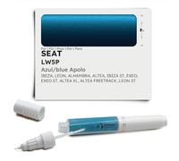Genuine Colors Stylo de Retouche AZUL BLUE APOLO LW5P pour SEAT Bleu IBIZA LEON ALHAMBRA ALTEA ST EXEO XL FREETRACK