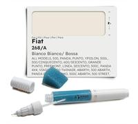 Genuine Colors Stylo de Retouche BIANCO BOSSA NOVA CALCO IDEALIST 268 A pour Fiat Blanc 500 PANDA PUNTO YPSILON 500L CINQUECENTO 600 SEICENTO GRANDE FREEMONT LINEA 500C 4X4 VIAGGIO TWINAIR ABARTH CRO