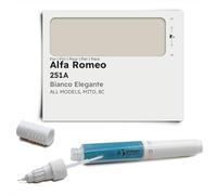 Genuine Colors Stylo de Retouche BIANCO ELEGANTE 251A pour Alfa Romeo Argent MITO 8C