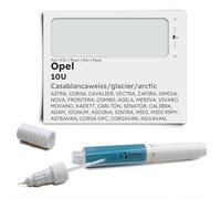 Genuine Colors Stylo de Retouche CASABLANCAWEISS GLACIER ARCTIC WHITE 10U pour Opel Blanc ASTRA CORSA CAVALIER VECTRA ZAFIRA OMEGA NOVA FRONTERA COMBO AGILA MERIVA VIVARO MOVANO KADETT CARLTON SENATOR